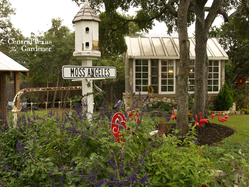 garden art and backyard conservatory Central Texas Gardener