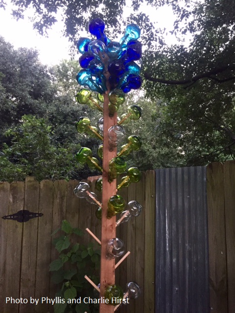 bottle tree tequila bottles Central Texas Gardener