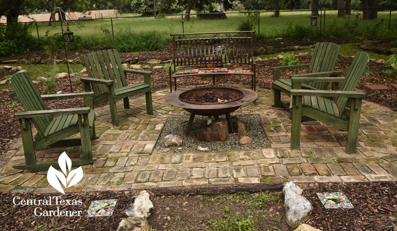 brick patio firepat outdoor living Central Texas Gardener