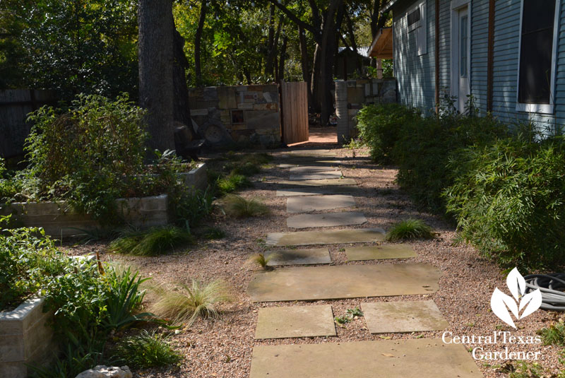 pathway mixed stone Casey Boyter Central Texas Gardener