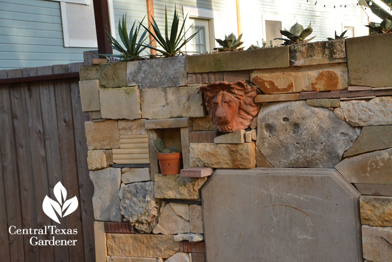 wall niches succulents Central Texas Gardener