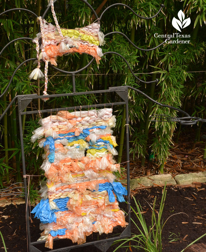 garden woven tapestry plastic bags lovely Central Texas Gardener