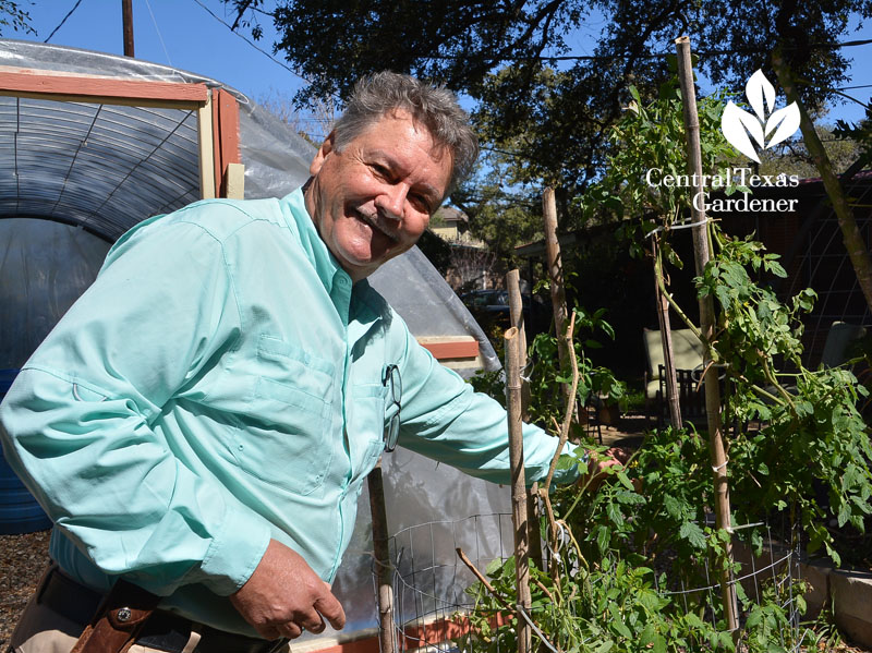 Jay Carpenter innovative bucket wicking containers Central Texas Gardener