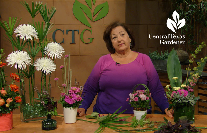 Trisha Shirey flower arranging Central Texas Gardener
