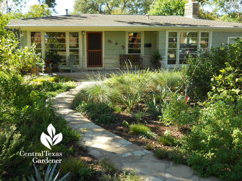 native habitat front yard no lawn Central Texas Gardener