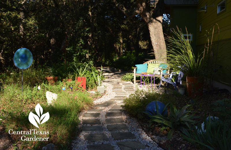 diverse lighting garden path wildlife habitat Central Texas Gardener