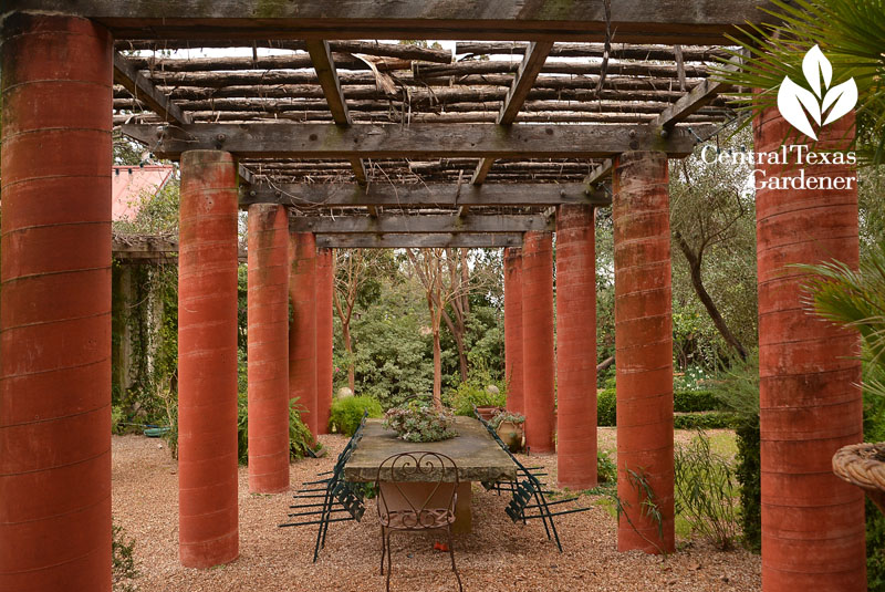 artistic pergola outdoor dining Central Texas Gardener