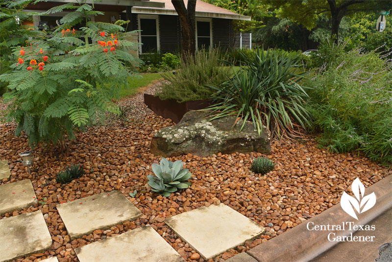 front yard stylish garden design for pollinators Central Texas Gardener