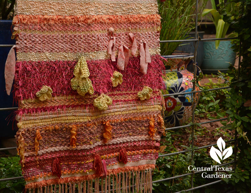 outdoor yarn weaving Central Texas Gardener