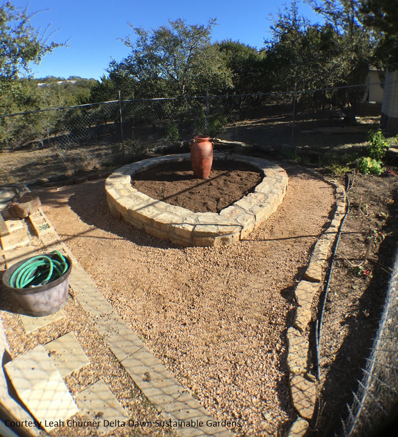 Leah Churner Delta Dawn garden design Central Texas Gardener