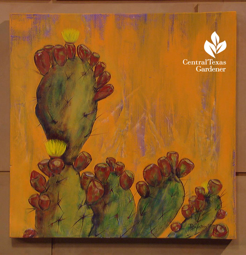 cactus painting by Darrell Dunten Central Texas Gardener
