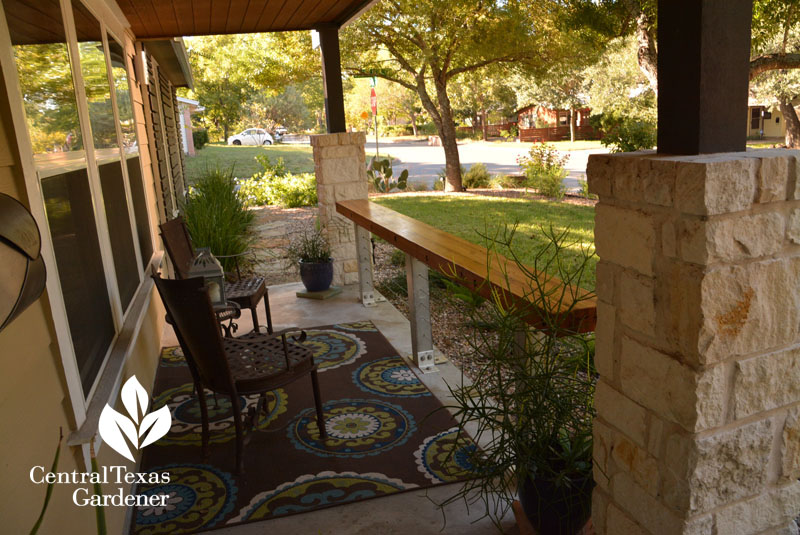 wine bar porch Central Texas Gardener