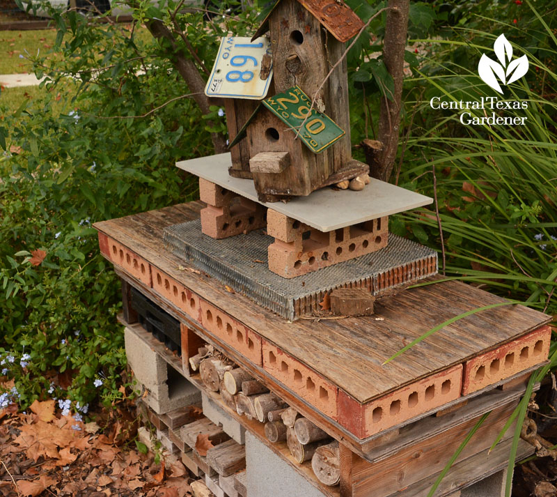 homemade insect hotel Central Texas Gardener