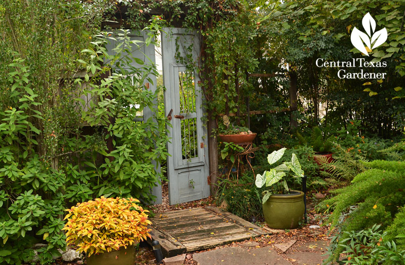 patio blue door outdoor rooms Central Texas Gardener