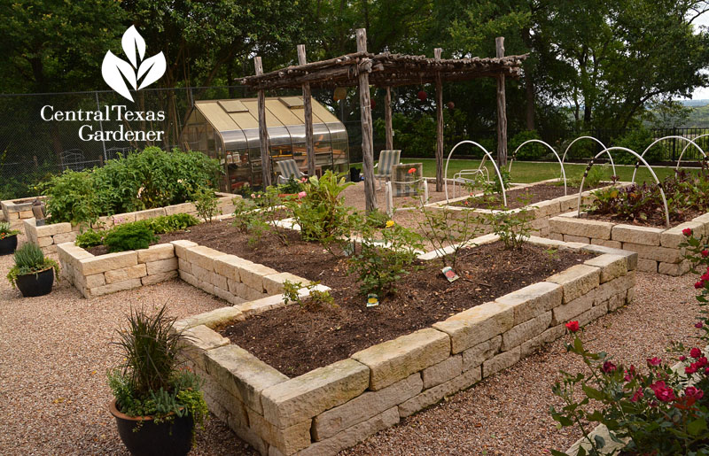 raised limestone beds ramada Central Texas Gardener