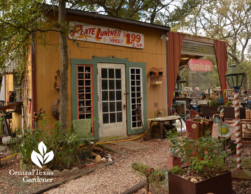 cute shed from recycles Central Texas Gardener