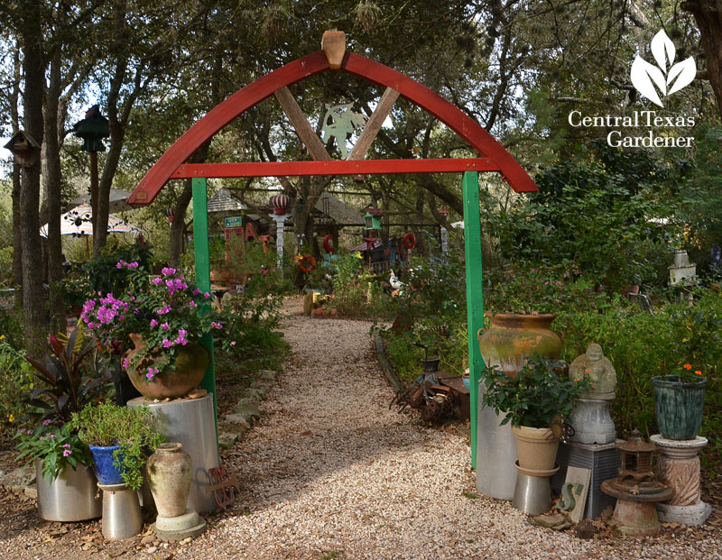 cypress arbor to chicken coop Central Texas Gardener
