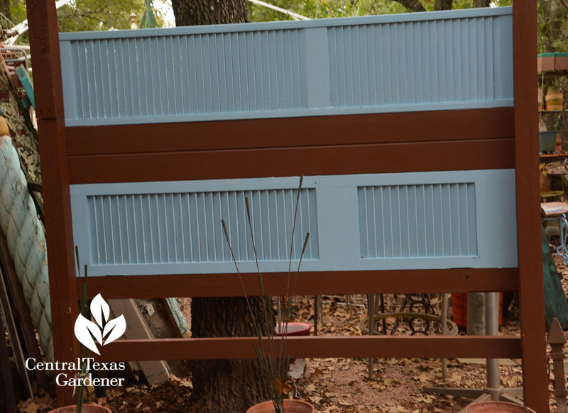 old shutters turned into garden screen Alicia Thornton Central Texas Gardener