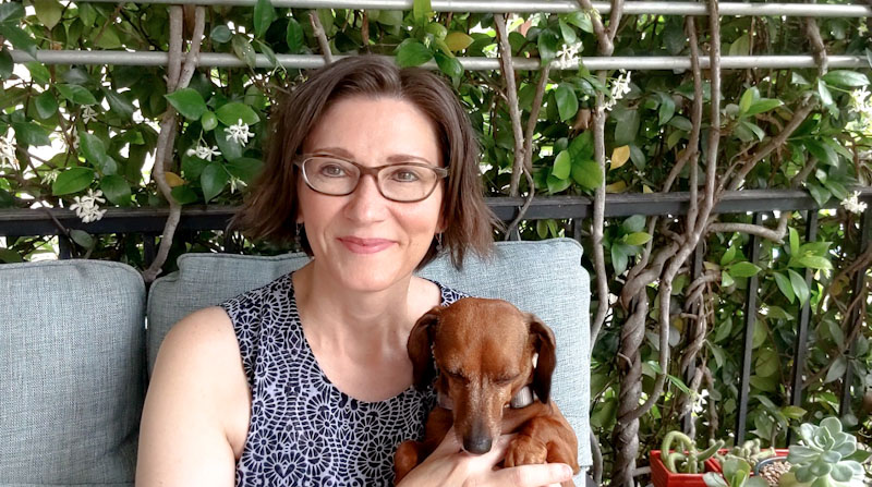 Daphne Richards and dachschund Lulu