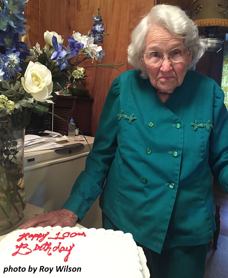 100th birthday party photo by Roy Wilson Central Texas Gardener