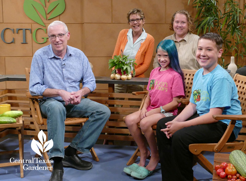 Tom Spencer, Addison, Ian, Sarah McKenna, Linda Lehmusvirta Central Texas Gardener