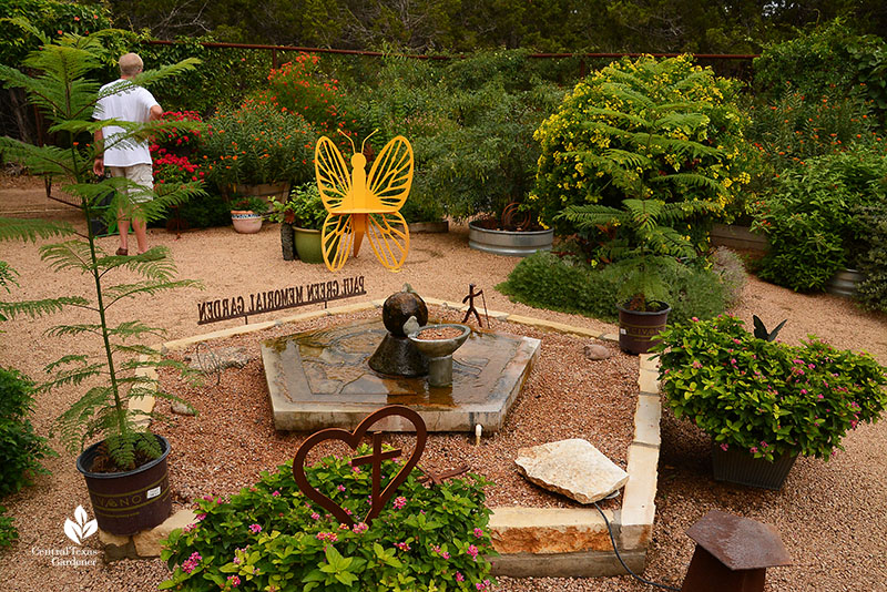 pentagonal pond birdbath and pollinator water source Doug Green