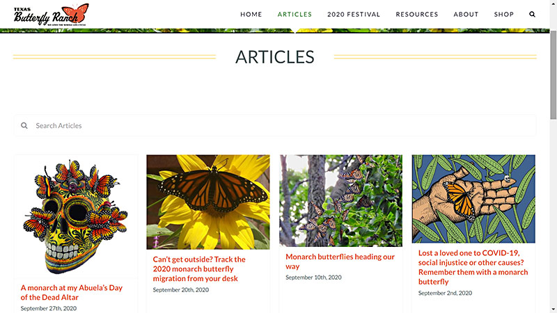 Texas Butterfly Ranch articles Central Texas Gardener