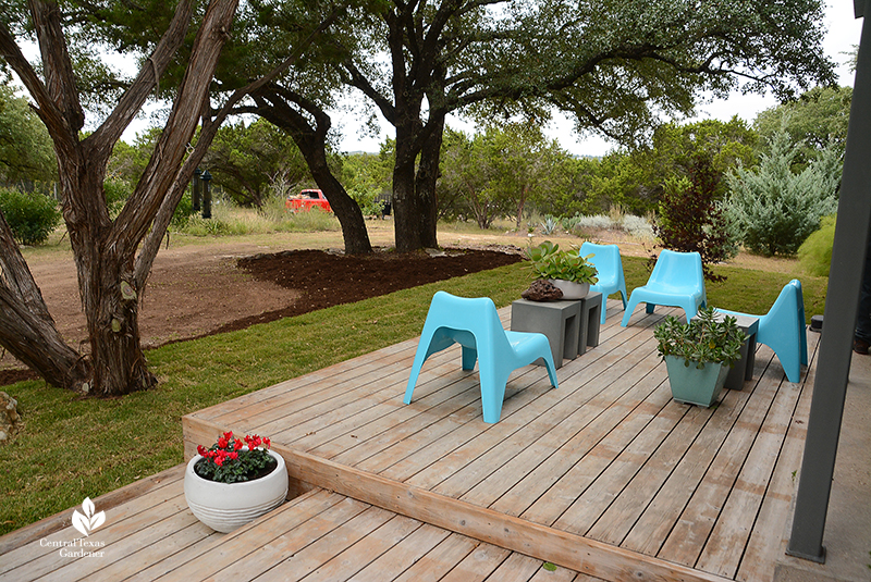 contemporary front porch Central Texas wildlife habitat and land Julie Nelson Kay Angermann