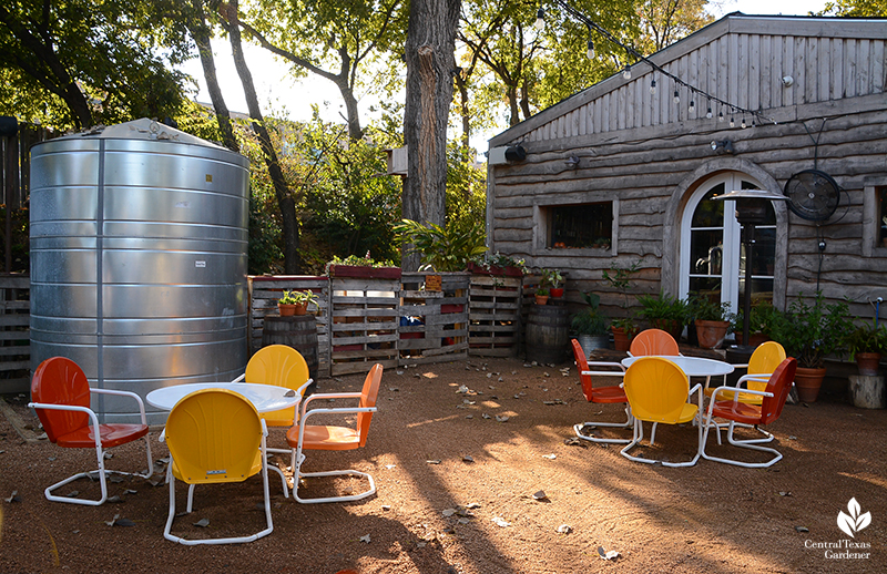 rainwater cistern Cosmic Coffee + Beer Garden