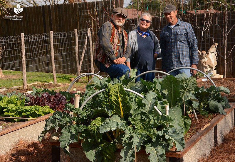 John and Jane Dromgoole David Stalker vegetable garden Central Texas Gardener