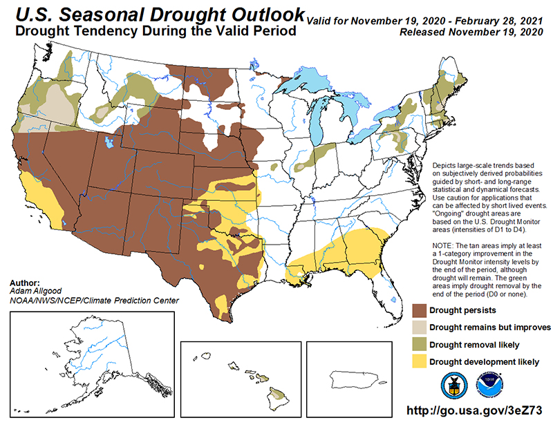 U.S. Seasonal Drought Central Texas Gardener