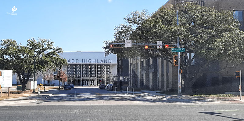 ACC Highland campus entrance from Airport Blvd Central Texas Gardener