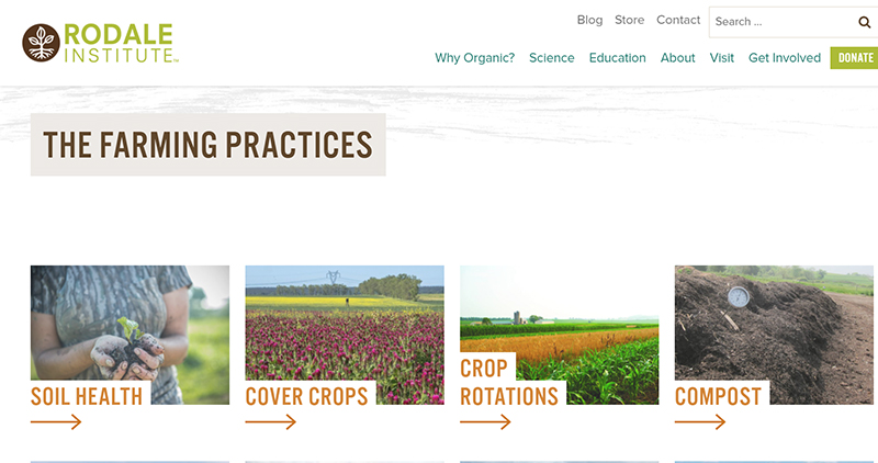 Rodale Institute organic practices