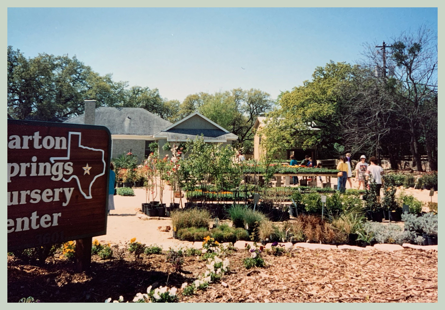 Barton Springs Nursery 1990s photo by Bernardine and Conrad Bering 