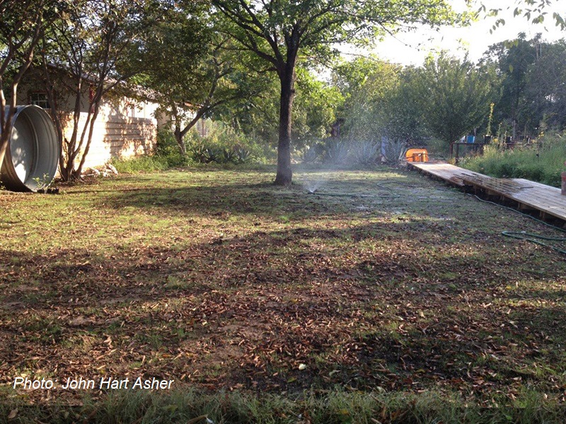 prep ground for seeding native grasses John Hart Asher photo Central Texas Gardener