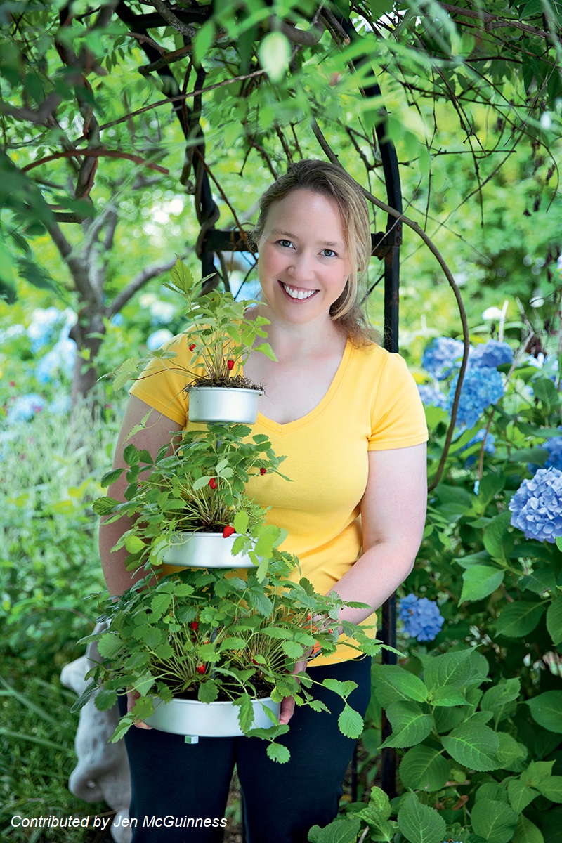 Jen McGuinness Micro Food Gardening with Alpine strawberries Central Texas Gardener