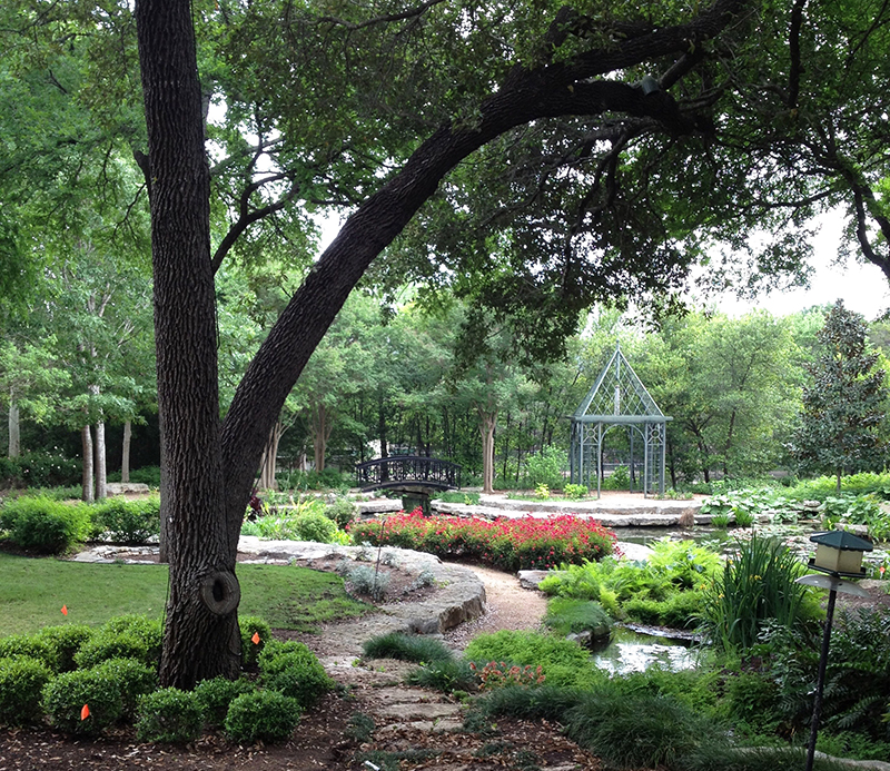 Mark and Debi Akin romantic ponds under oak trees Austin Pond Society