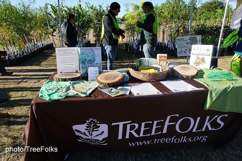 TreeFolks tree pickup table