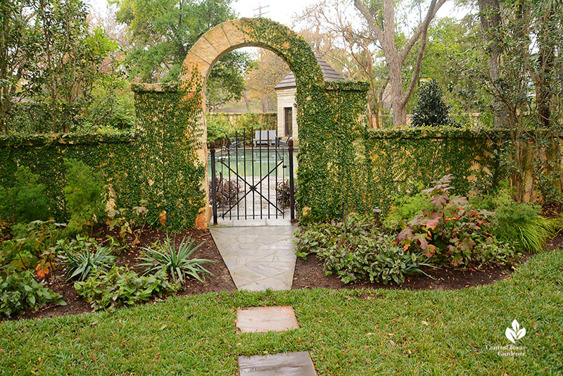 stone archway and gate