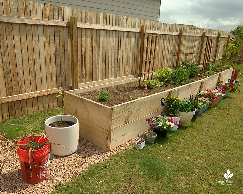 raised beds in lawn