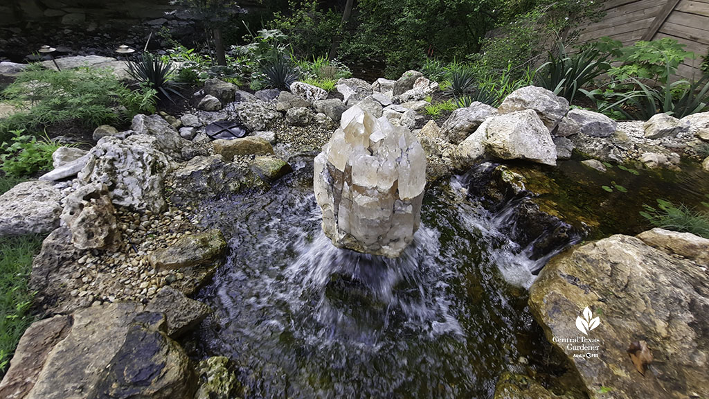 huge quartz drilled for a waterfall 