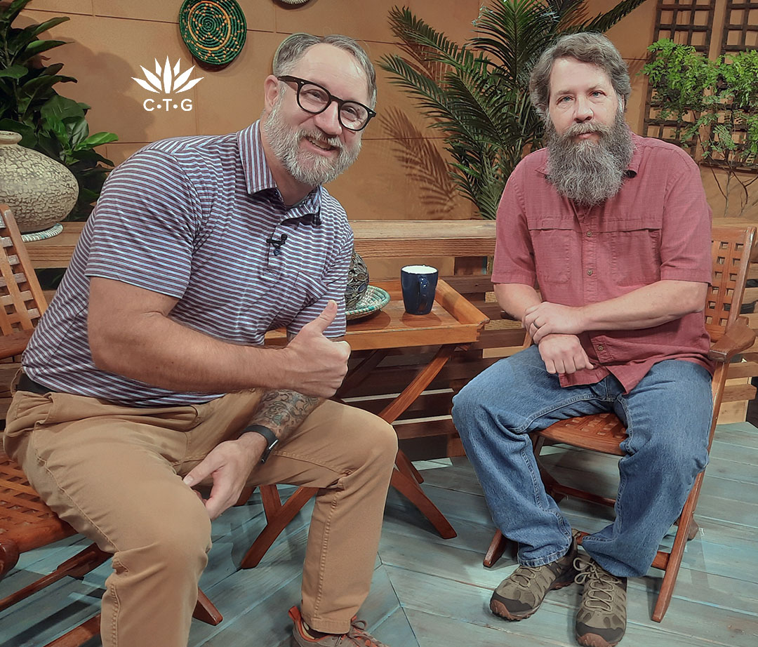 two men on TV set 