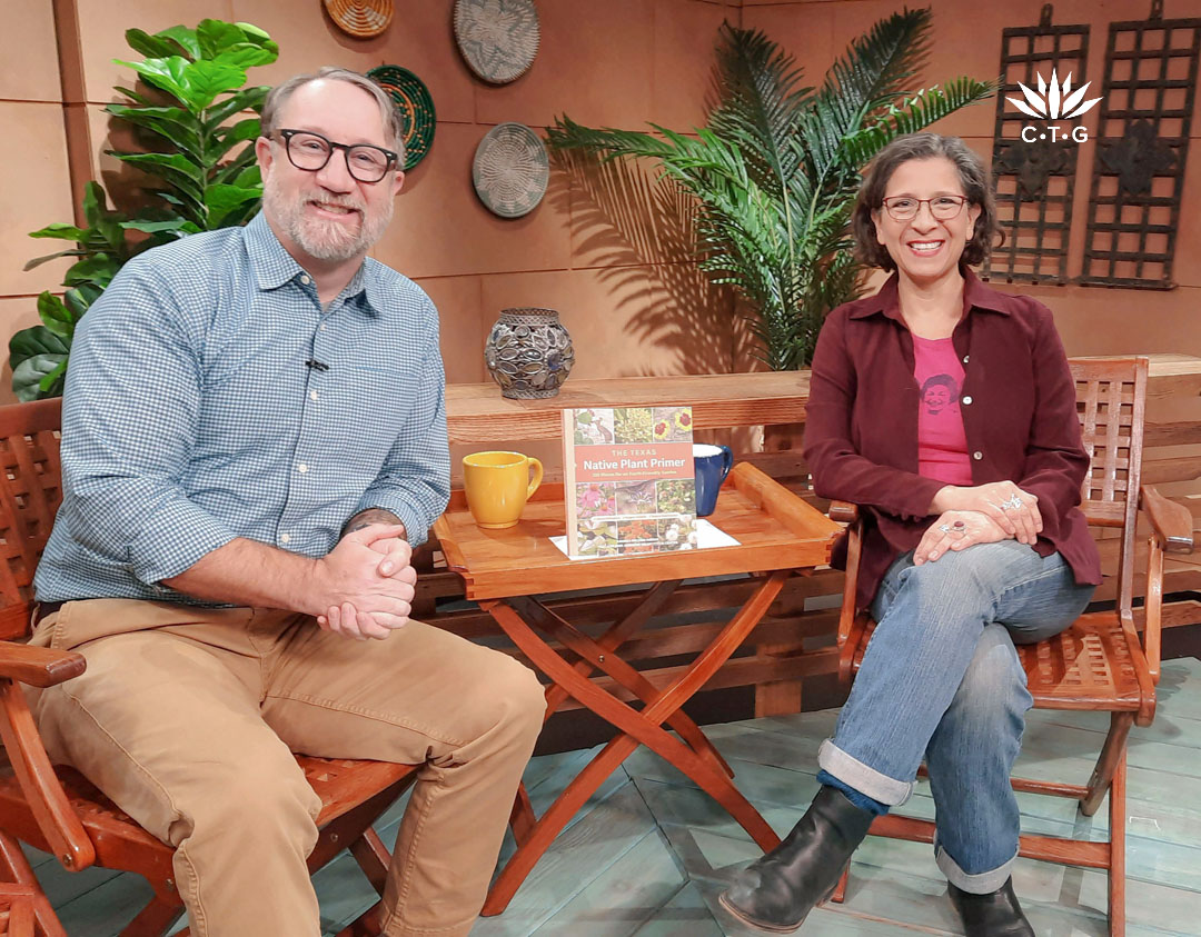 John Hart and Andrea De-Long Amaya on set