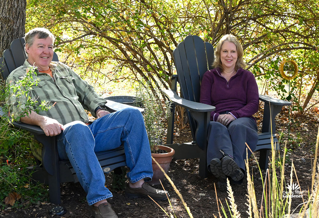 Larry and Jessica Morse in chairs