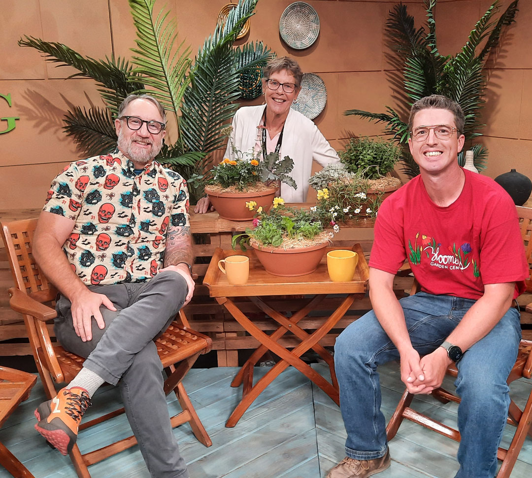 John Hart, Linda Lehmusvirta, and Daly Young on CTG set 